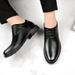 Dress Casual Men's Shoes Fleece Inner Height Increase Professional Casual Round Head Shallow Mouth Men's Shoes_vogvips.com