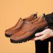 Large-Sized Handcrafted Casual Shoes, Anti-Slip And Wear-Resistant Outdoor Work Shoes, Breathable Low-Top One-Foot Men's_vogvips.com