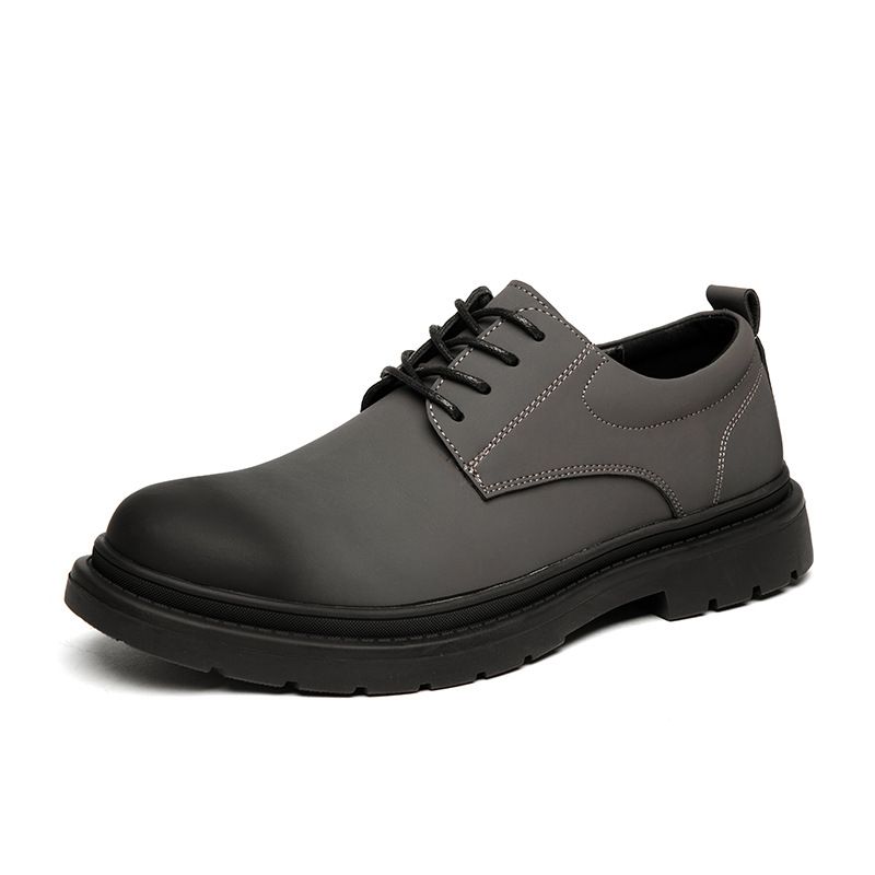 European Warm Series 2025 Autumn Winter New Martin British Style Mid-top Shoes Genuine Leather Casual Fleece-lined Men's Short Boots_vogvips.com