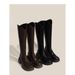 Platform Riding 2025 New Spring And Autumn Single For Petite Women Mid-High Tube Over-the-Knee Long Boots_vogvips.com