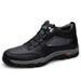 Men's Shoes Fleece Tooling Boots Warm Medium Tube Sports Men's Outdoor Snow Help Martin Boots_vogvips.com