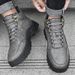 Martin Boots Men's High-top Shoes Platorm Short Boots Sports Denim Leather Boots_vogvips.com