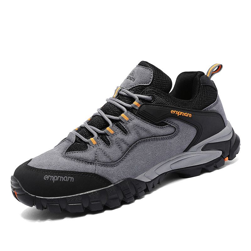 Casual Sneakers Men Low-top Lace-up Durable Breathable Hiking Shoes Men Shock-absorbing Outdoor Lightweight Sports Shoes Men_vogvips.com