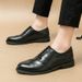 Euro Step Business Formal Casual Carved Brogue Pointed Leather Large Size Fashion Trend Men's Shoes_vogvips.com