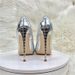 Size33-46 Women's Shoes Silver Snakeskin Pattern Celebrity High Heels 12CM Pointed Stiletto Shallow Mouth Single Shoes Women's Shoes_vogvips.com