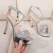 Fashioncasualnew Arrivalsequin Sandals Stiletto Waterproof Platform Super High Heel Wedding Banquet Shoes Women's Fashion Flats_vogvips.com
