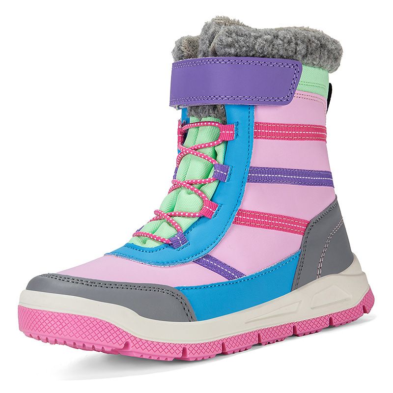 Women's Outdoor Sports Snow Boots With Plush Insulation In Winter, Children's Cotton Shoes In The Middle Tube, Snow Boots_vogvips.com