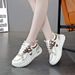 White Sneakers For Female Students Korean Style Board 2025 Spring And Autumn New Ultra-light Running Sports Shoes Q103-1_vogvips.com