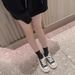 Thick-Soled Canvas For Women 2025 Spring New Style Height-Increasing Big Toe Versatile Casual Platform Sneakers White_vogvips.com