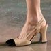 Women's Chunky Heel Sandals Square Toe Color Block High Heel Summer New Style Versatile Fashion Shoes Closed Toe_vogvips.com