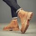 Big Yellow Boots Martin Boots Can't Kick Bad, Leather Tooling Medium Help Men's Short Boots Men's Shoes_vogvips.com