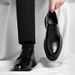 Leather Large Size Formal Business British Style Height Increasing Men's Casual Suit Groom Wedding Shoes_vogvips.com