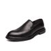 Suitable For All Seasons Plus Size Spring Summer Men's Leather British Style Trendy Slip-On Loafers Korean Business Hairstylist Shoes_vogvips.com