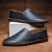 Casual Trendy Slip-On Low-Top Breathable Driving Men's Large Size Leather Shoes_vogvips.com