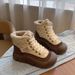 2024 Winter Fleece-Lined White Sneakers New Korean Style Ins Female Student Thick-Soled Height-Increasing Sports Casual_vogvips.com
