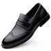 Euro Step Four Seasons New Top Layer Cowhide Loafers Slip-On Casual Business Brogue Men's Shoes With Carved Design_vogvips.com