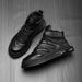 European Warm Series Men's Genuine Martin Boots With Air Cushion, Fleece-Lined High-Top Short Boots, British Style Thick-Soled Mid-Top_vogvips.com