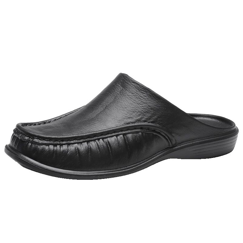 Summer New Korean Edition Men's Beach Shoes Fashion Casual Baotou Sandals Slippers Indoor And Outdoor Large Sizes_vogvips.com