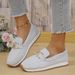 Women's Casual Single Shoes Spring Solid Color Round Toe Low Top Soft Sole Work Loafers Style New_vogvips.com