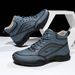 Large Size Men's Pu Leather Boots Men's Fashion Handmade Stitching Martin Boots Flat Lace-Up Casual Shoes 6327_vogvips.com