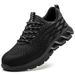 Men’s Shoes Summer Labor Protection Shoes For Men Flying Mesh Surface Breathable Steel Baotou Anti-smashing And Anti-stabbing Protective Shoes_vogvips.com