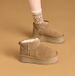 Suede leather thick soled snow boots for women plus large cotton shoes for women small size casual snow cotton_vogvips.com