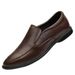 Men's Casual Leather Shoes Men's Shoes Overfitting Soft-soled Loafers Men's Shoes Trend_vogvips.com