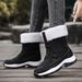 Winter Oversized Snow Boots For Women's Outdoor Travel, Thickened High Top And Plush Thick Cotton Shoes, Boots For Women's Shoes_vogvips.com