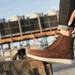 European Warm Series 875 Work American Martin Leather Shoes British Style Mid-top Men's Yellow Boots_vogvips.com