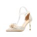 Women's Shoes Wedding Party French Temperament Bridal Shoes Banquet Classic Style Elegant Basics Casual Business Wedding Party Chinese Style_vogvips.com