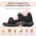 FitVille Diabetic For Women Wide Width Open Toe Orthopedic Summer Sandals With Adjustable Straps &Arch Support_vogvips.com