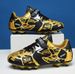 Children's Football Shoes Boys Velcro Broken Nails Sports Leisure Professional Training Shoes Long Nails Grass Actual Combat Shoes Women_vogvips.com