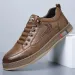 Trendy Men's Casual Shoes Simple Men's Retro Genuine Leather Shoes Elegant Formal Commuter Work Shoes Free Delivery Loafers_vogvips.com