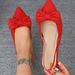 2025 Summer New Versatile Pointed Toe Bowknot Flats Lightweight Flat Closed-Toe Slip-On Sandals_vogvips.com