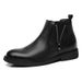 Martin Boots Men's High-top Wind Tooling Short Boots Heightening Men's Medium-top Chelsea Boots_vogvips.com