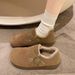 Fleece-Lined New Winter Warm Snow Boots Thick-Soled Lamb Wool Buckle Retro Furry Shoes For Women_vogvips.com