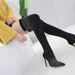 High Heels For Nightclub Pointed Toe Rhinestone Boots Shiny Size 43_vogvips.com