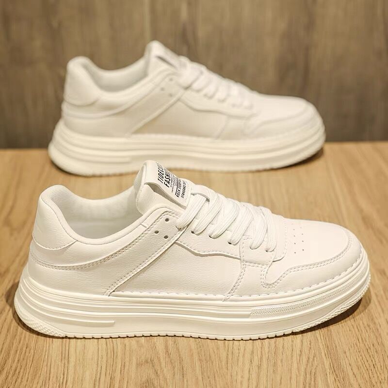 Men's Shoes Breathable Shoes Men's Platform White Shoes Men's Sports And Leisure Board Shoes_vogvips.com