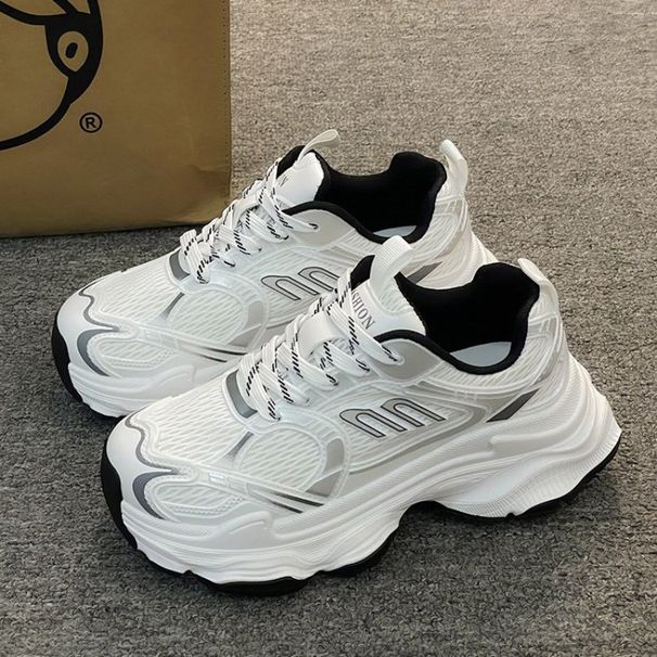 Dad For Women Spring Summer New Versatile Thick Sole Height Increasing Super Popular Mesh Breathable Casual Sports_vogvips.com