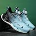 Men's Sports Leather New Shock Absorption Breathable Popcorn Soft Sole Dad Trendy Ultra-light Running Shoes_vogvips.com
