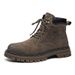 Spring Festival Help Leather Martin Boots Retro Casual Short Boots Velvet Thick-soled Tooling Boots_vogvips.com