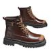 European Warm Series 2025 Autumn Winter New Fashion Personality Distressed Leather High Top Work Martin Motorcycle Boots For Men_vogvips.com