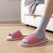 Linen Men's Women Breathable Slides Couples Indoor Non-Slip Soft Flats Casual Comfortable Home Slippers Japanese Style_vogvips.com