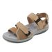 K6357-7 New 2024 Sports Sandals Weaving Fabric Velcro Large Women's Shoes_vogvips.com