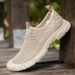 2025 Summer New Model: Men's Breathable Mesh Slip-On Casual Trendy Shoes For Outdoor Wear_vogvips.com