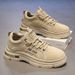Men's Shoes Breathable Construction Site Work Labor Insurance Shoes Men's Thick-soled Non-slip Casual Dad Shoes_vogvips.com