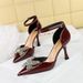 8323-K53 Fashionable Butterfly Diamond With Thin Heels, Shallow Mouth, One Piece Strap, Banquet High Heels Sandals For_vogvips.com