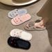 New Fashion Trendy Heart-Shaped Furry For Women, Autumn And Winter Indoor Thickened Warm Floor Cotton Slippers_vogvips.com