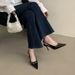 Unique Design High-heeled Shoes For Women, 2026 Spring-summer New Model, Backless Sandals With Buckle, Pointed Toe,_vogvips.com