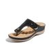 Summer Sandwich Massage Comfortable Cool Slippers For Women Slope Heels Vacation Beach Shoes Minimalist_vogvips.com